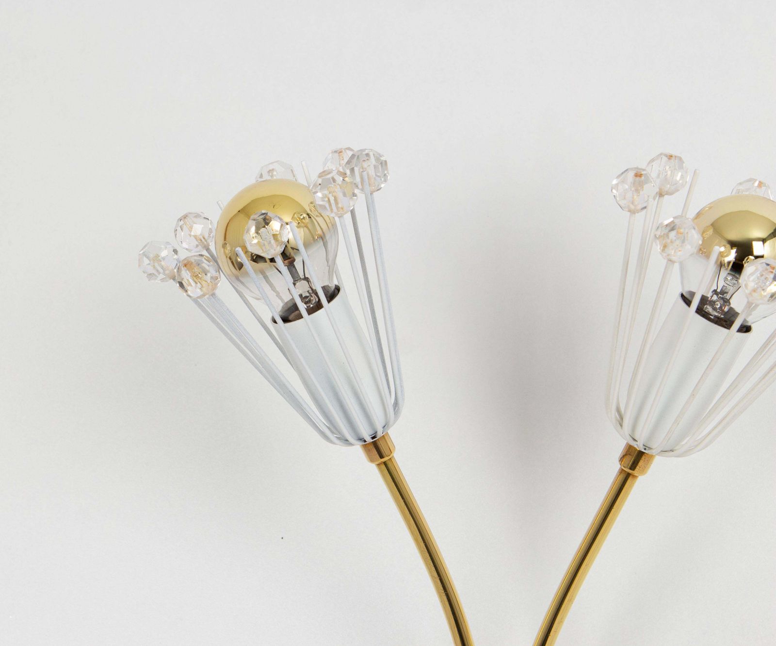 Pair Of Stunning Brass And Glass Wall Sconces Designed By Emil Stejnar, 1960s photo buy