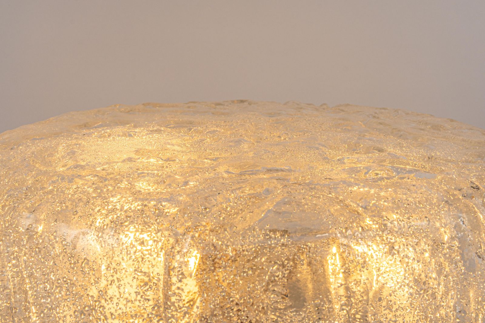 1 Of 4 Round Murano Glass Flush Mount By Limburg, Germany, 1970s photo for sale