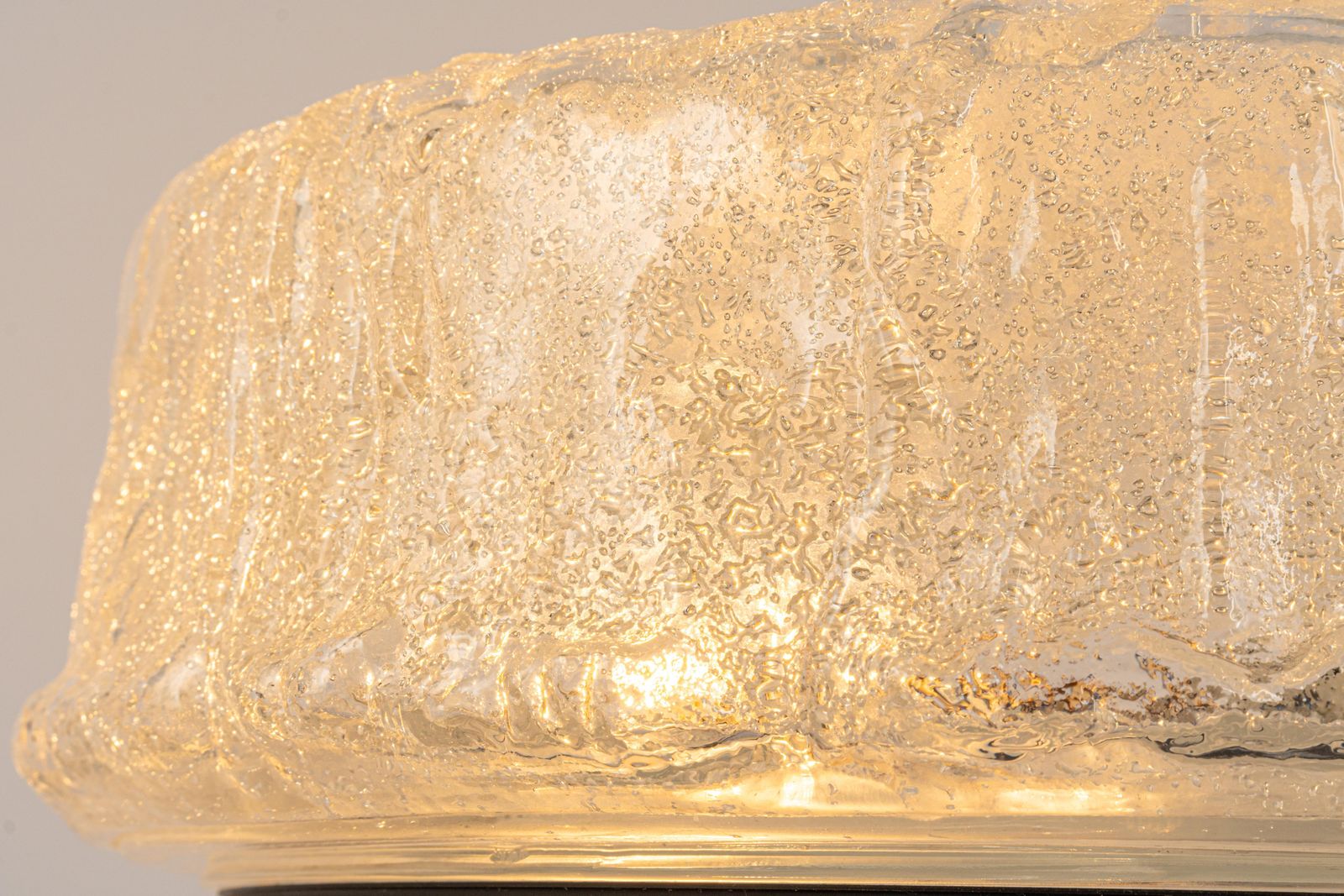 photo vinterior 1 Of 4 Round Murano Glass Flush Mount By Limburg, Germany, 1970s