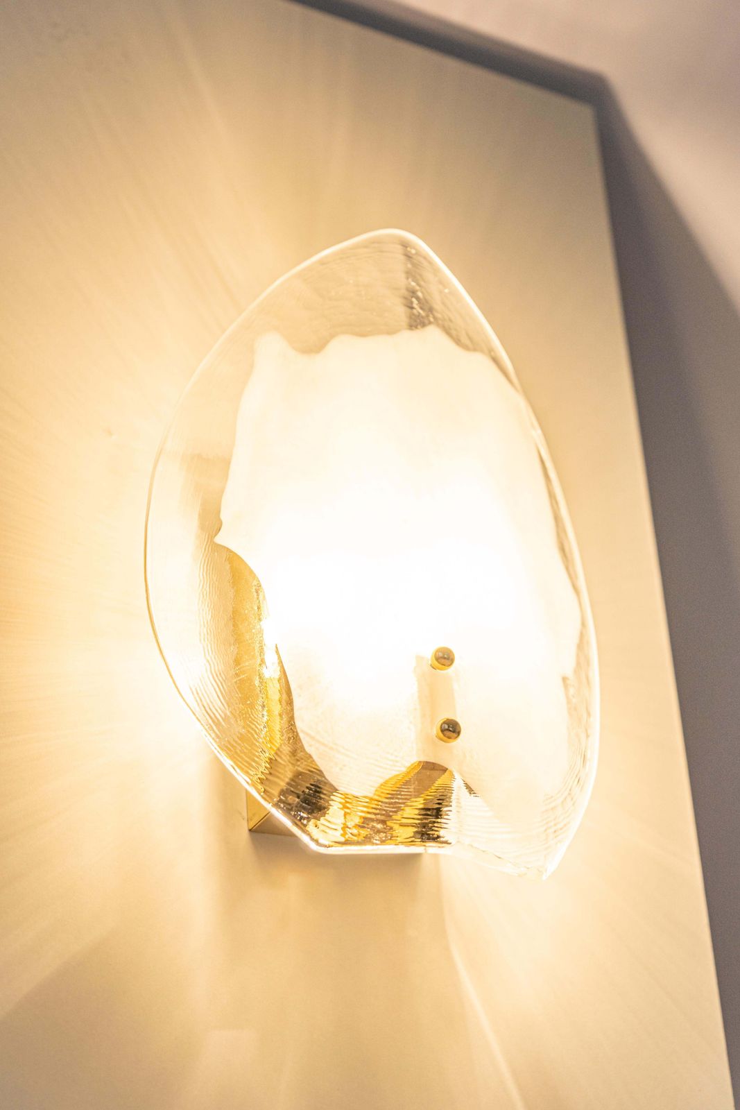 1 Of 2 Pairs Of Kalmar Brass & Murano Glass Sconces Wall Lights, Austria, 1970s photo vinterior