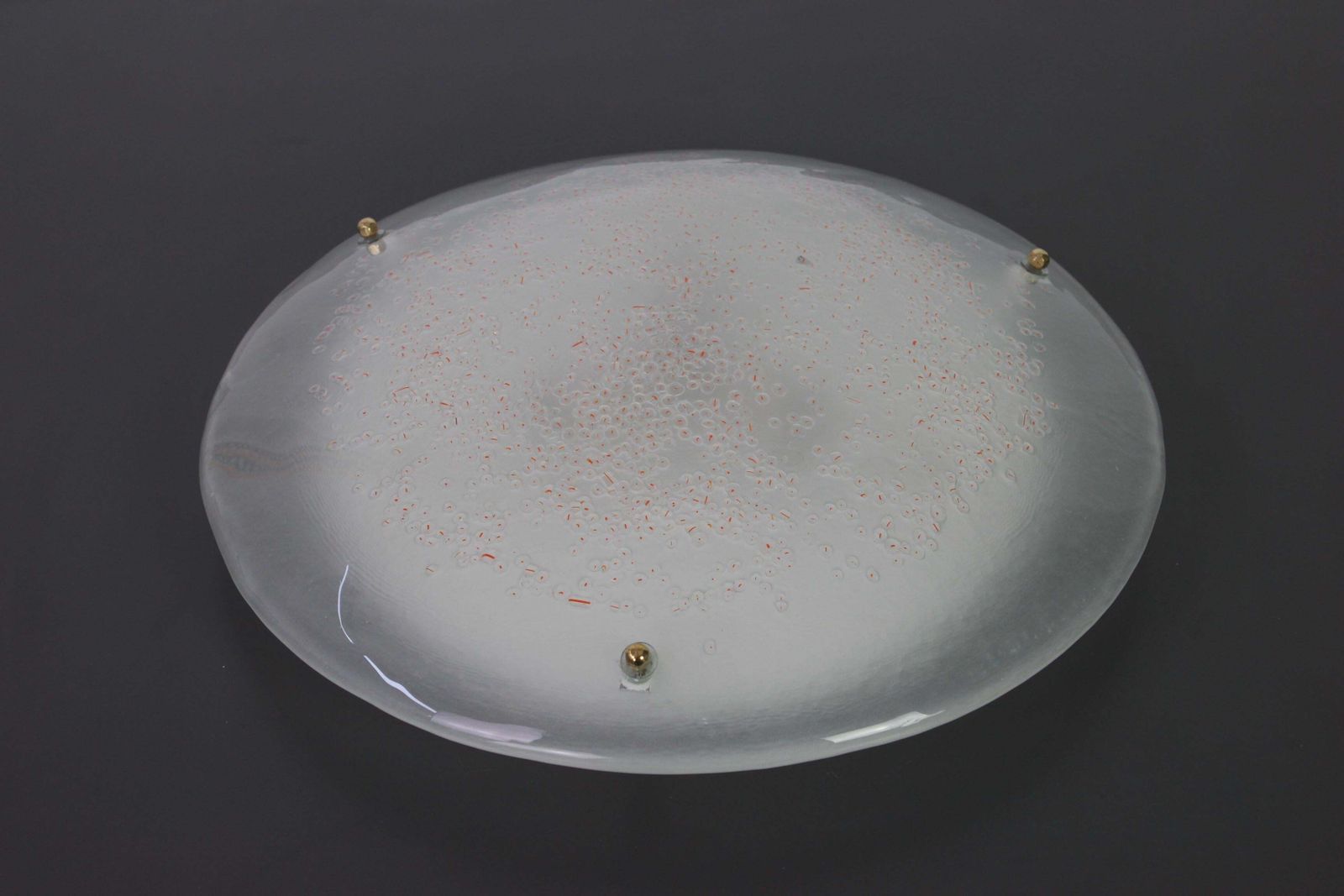 Round Murano Glass Flushmount By Hillebrand, Germany, 1970s photo for sale