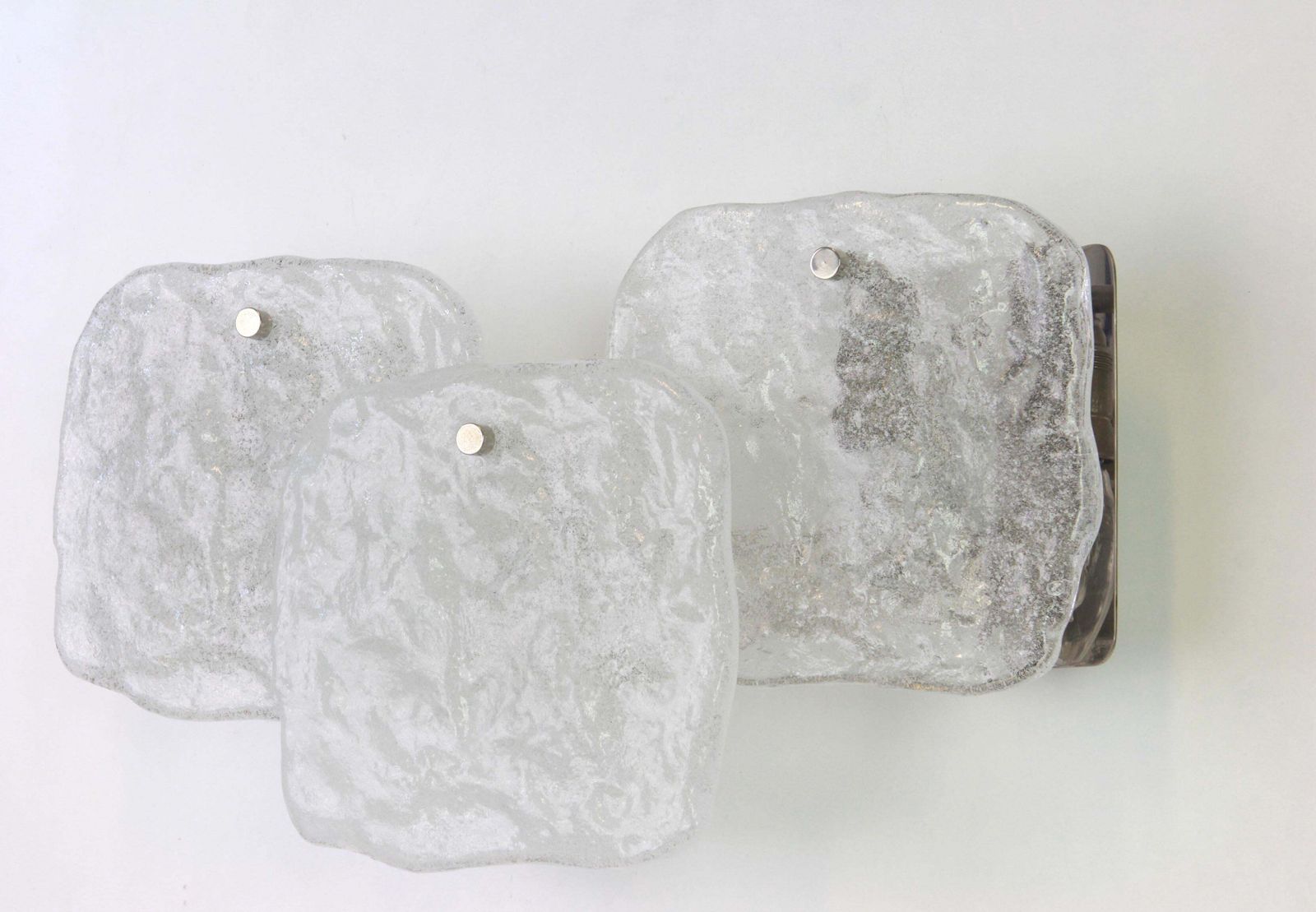 1 Of 4 Pairs Of Large Kalmar Wall Lights Murano Glass By Kalmar, Austria, 1960s photo vinterior