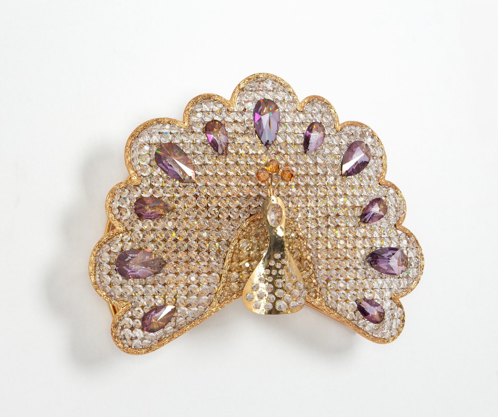 photo furniture 1 Of 2 Petite Rare Peacock Crystal Sconce By Palwa, Germany, 1960s