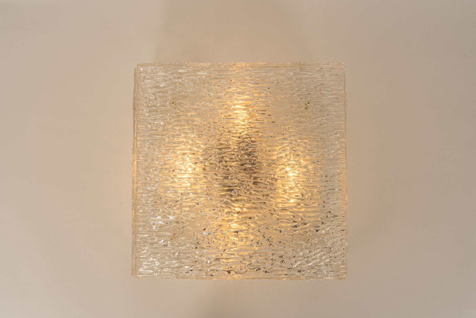 1 Of 3 Murano Glass Flushmount By Kalmar, Austria, 1960s photo for sale