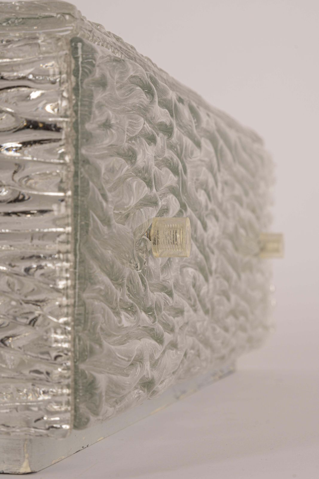 1 Of 3 Murano Glass Flushmount By Kalmar, Austria, 1960s photo vintage