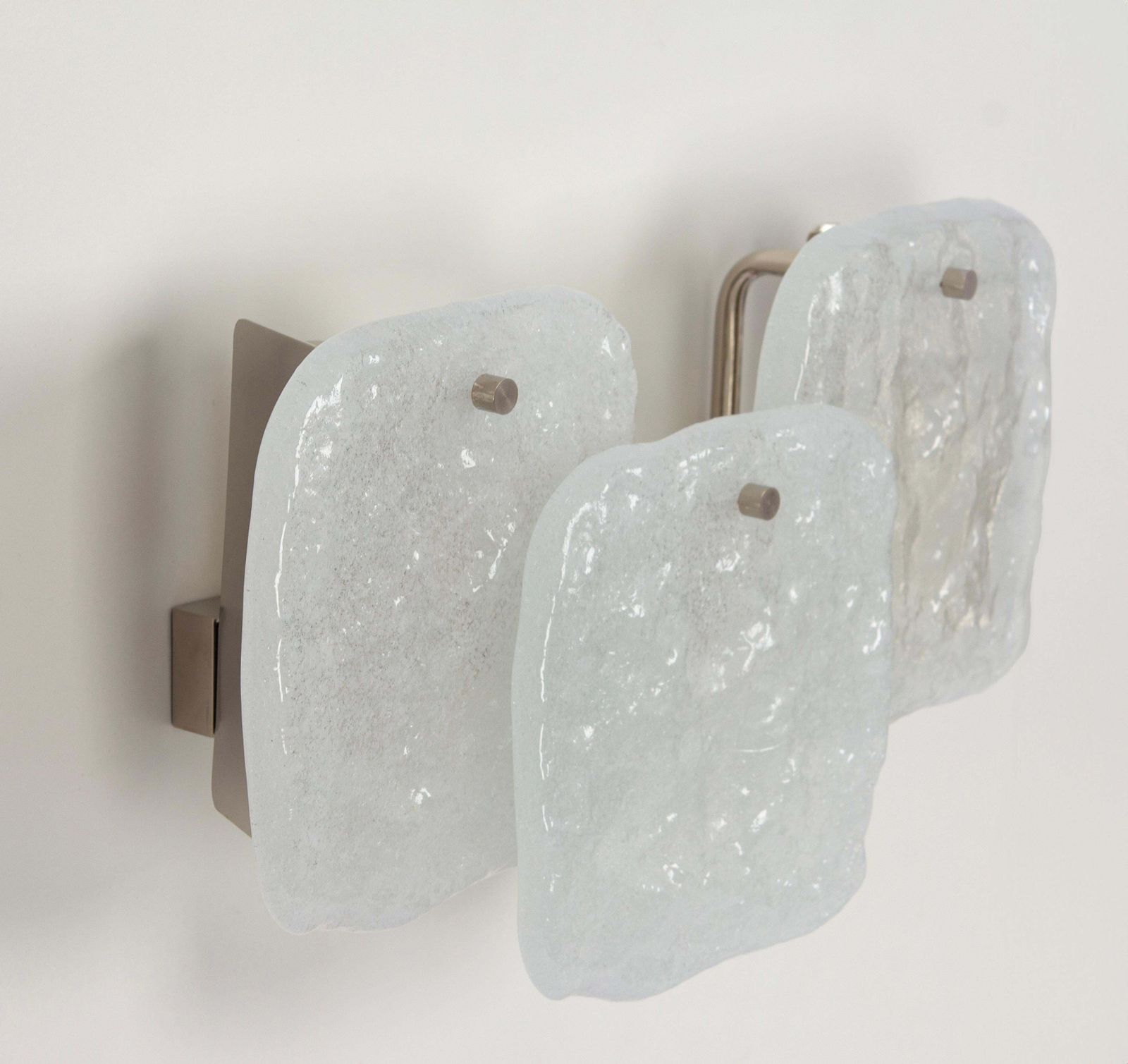 1 Of 2 Pairs Of Large Kalmar Wall Lights Murano Glass By Kalmar, Austria, 1960s photo Lighting