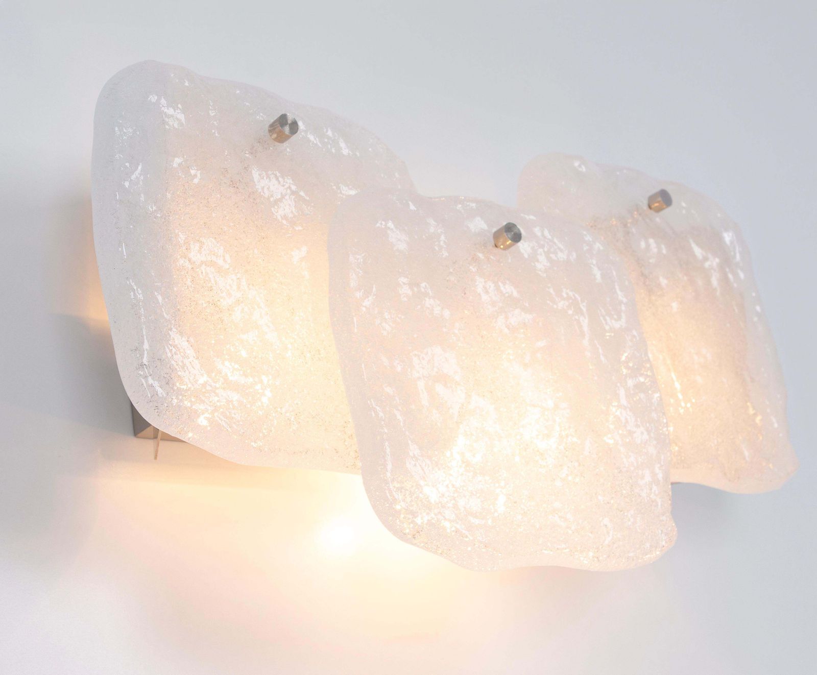 photo for sale 1 Of 2 Pairs Of Large Kalmar Wall Lights Murano Glass By Kalmar, Austria, 1960s