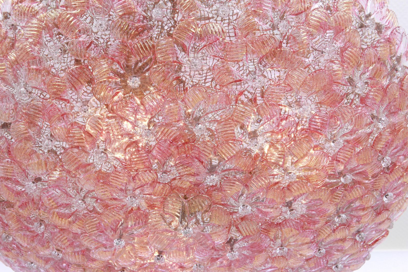 photo for sale 1 Of 2 Midcentury Murano Glass Ceiling Fixture By Barovier & Toso, Italy, 1960s