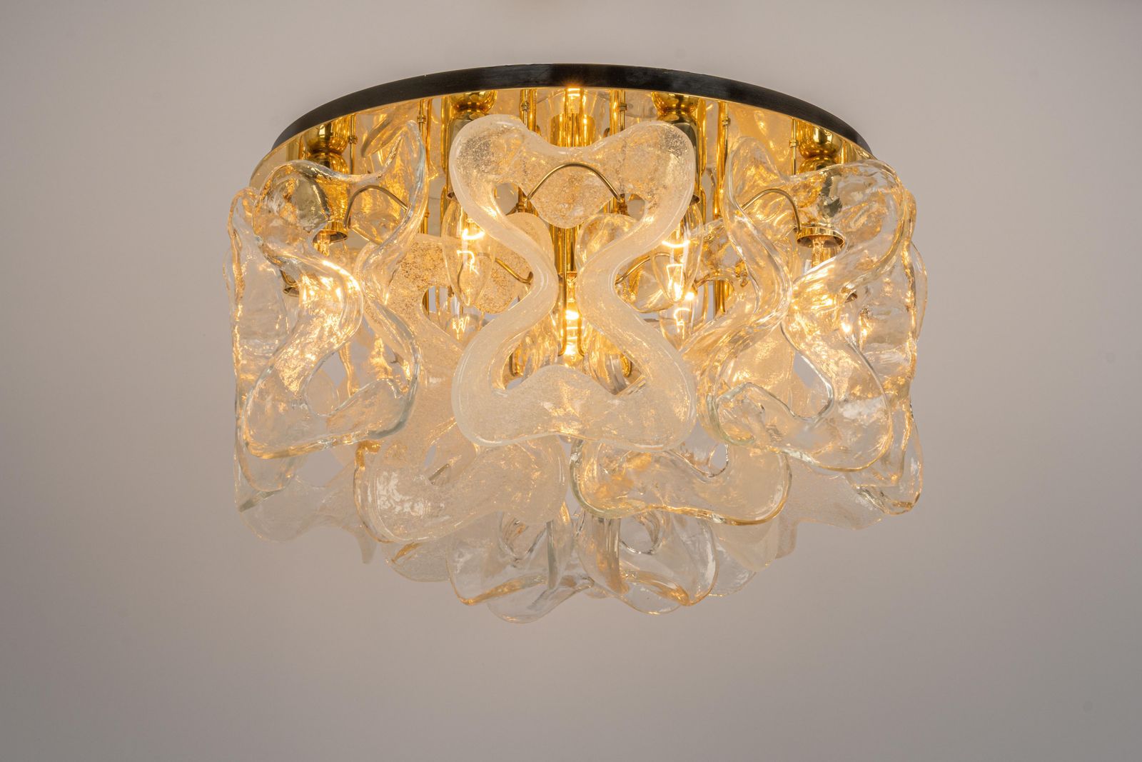 photo furniture 1 Of 2 Large Catena Ceiling Fixture Murano Glasses By Kalmar, Austria, 1960