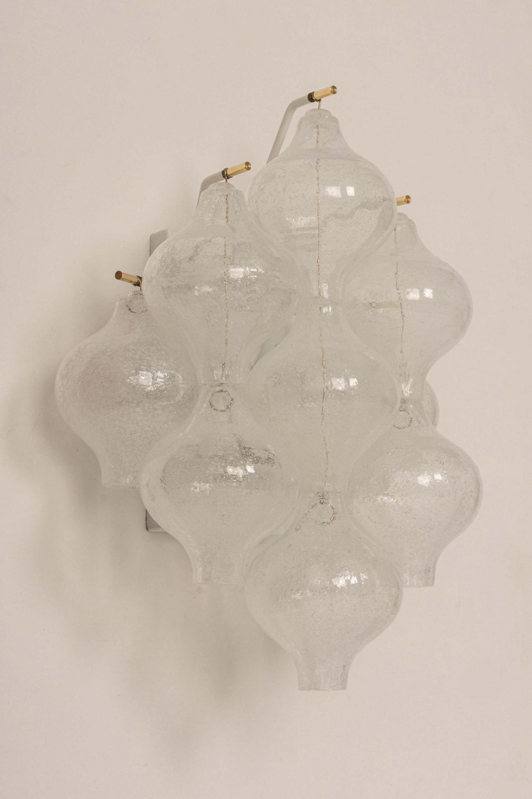 1 Of 3 Pairs Of Kalmar 'Tulipan' Sconces Wall Lights, Austria, 1970s photo Lighting