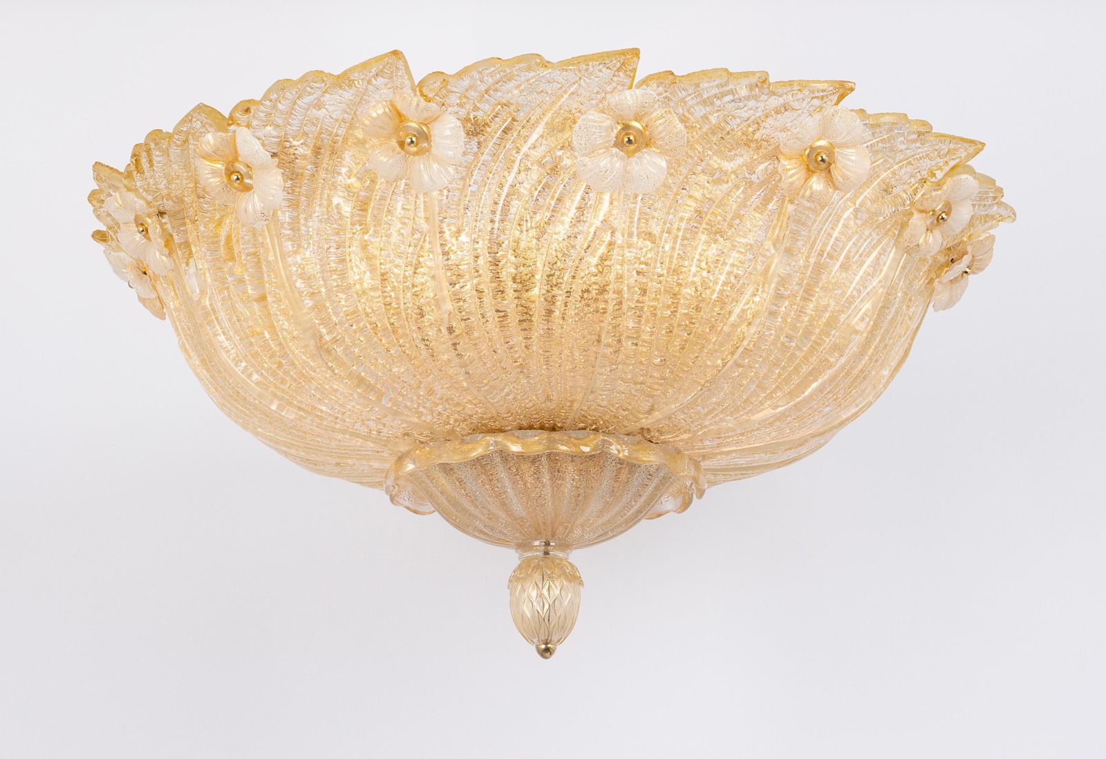 Lighting 1 Of 2 Large Grand Hotel Murano Ceiling Fixture By Barovier & Toso, Italy, 1970s photo