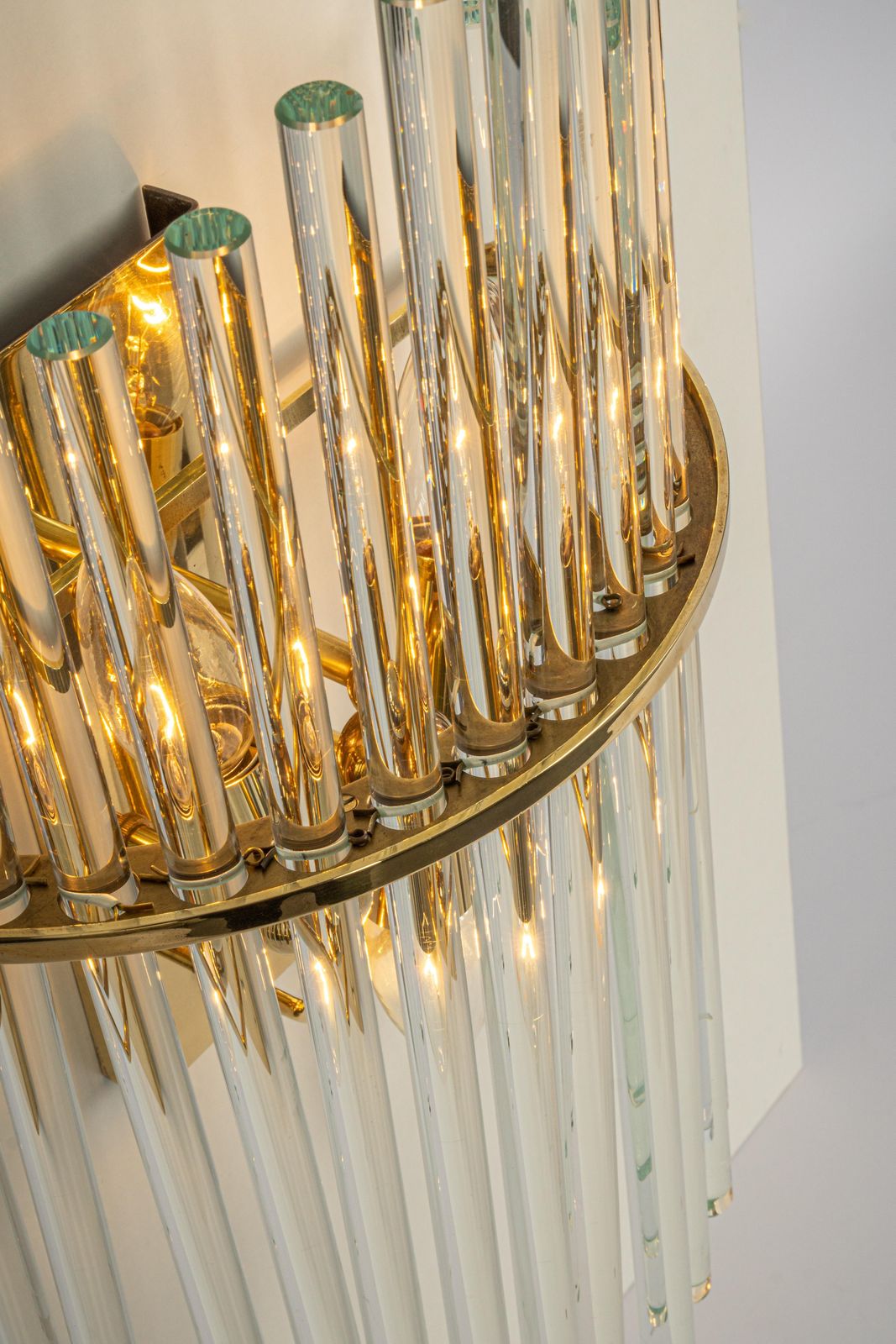 1 Of 3 Pairs Of Wonderful Crystal Rod Sconces By Christoph Palme, Germany, 1970s photo Lighting