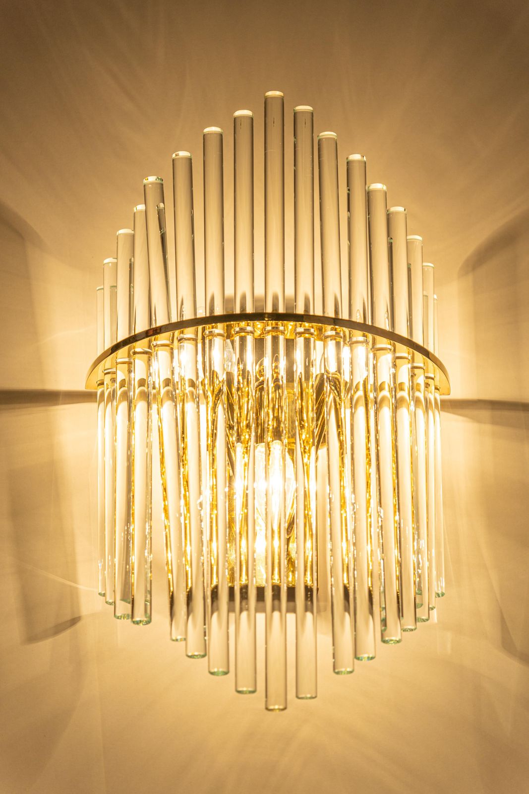 photo for sale 1 Of 3 Pairs Of Wonderful Crystal Rod Sconces By Christoph Palme, Germany, 1970s