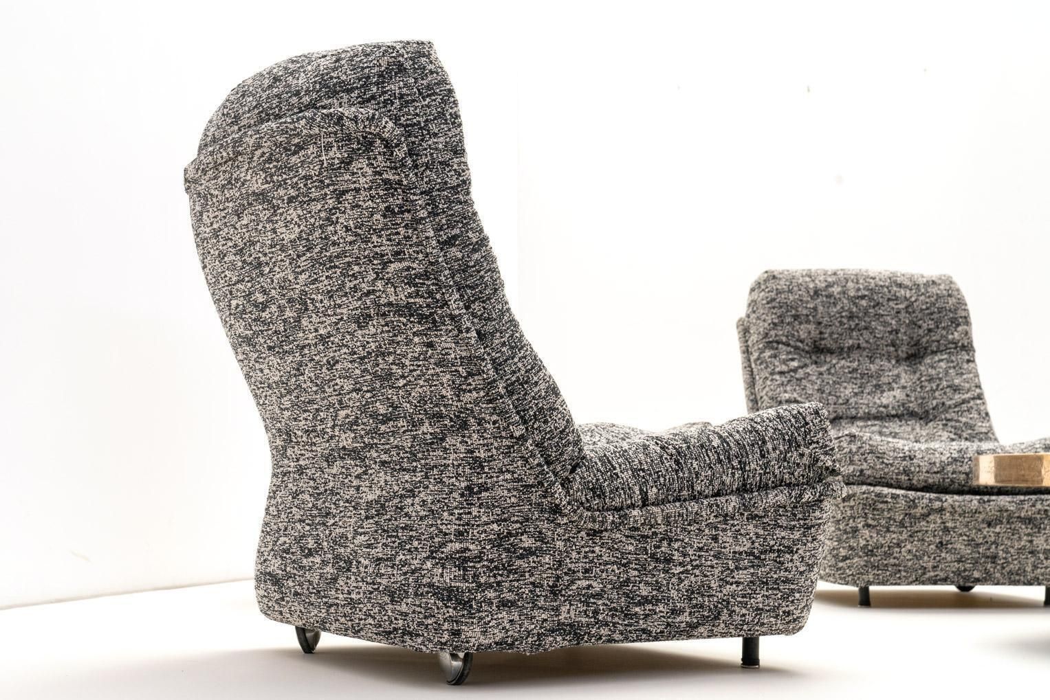 Orchidée Modular Lounge Chairs By Michel Cadestin For Airborne, France photo vintage
