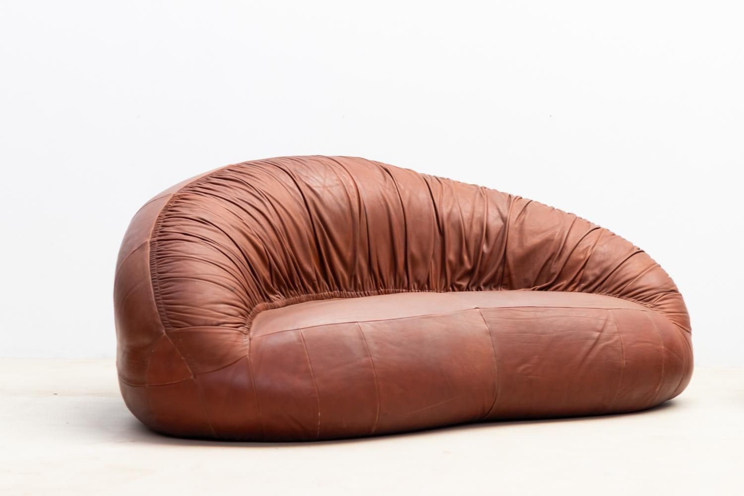 photo for sale Pangolin Leather Sofa And Armchair By Egg Designs