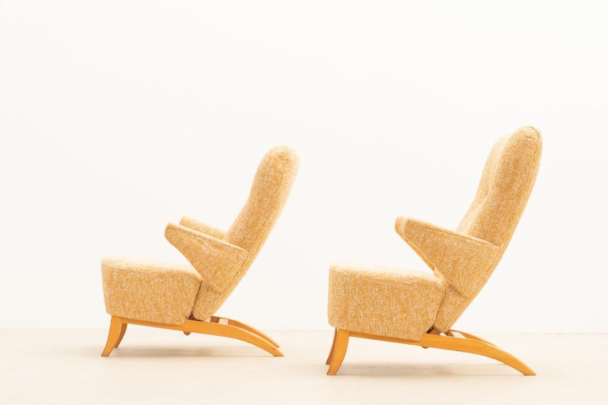 Pair Of Armchairs Penguin By Theo Ruth For Artifort photo Furniture