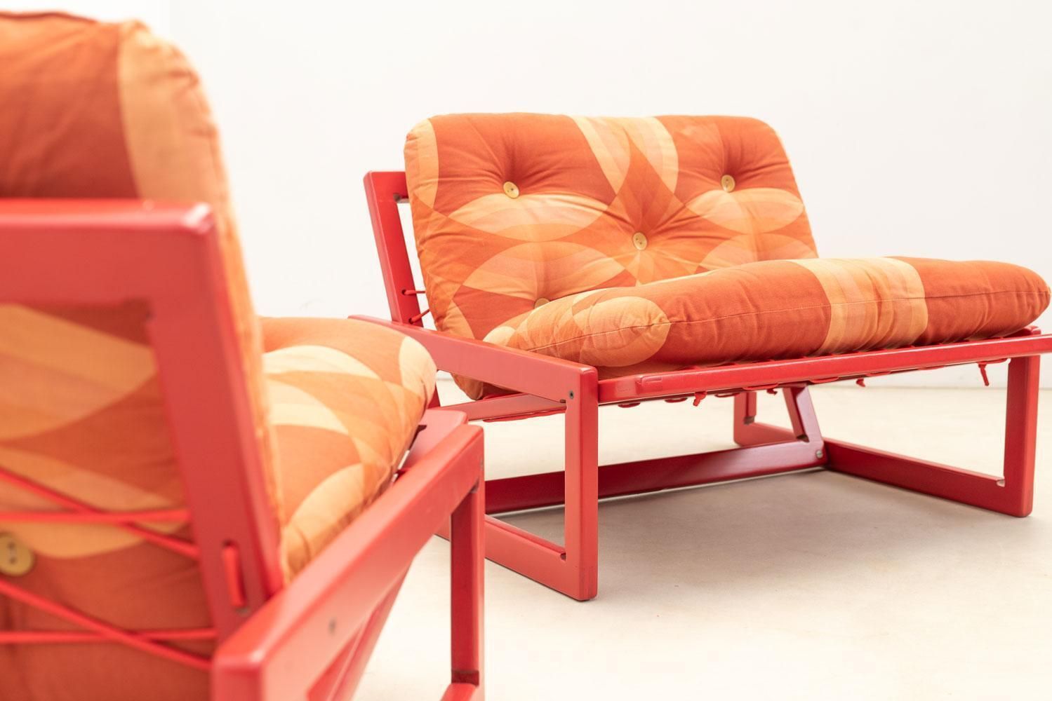 photo furniture Pair Of Carlotta Lounge Chair By Tobia & Afra Scarpa For Cassina, Italy