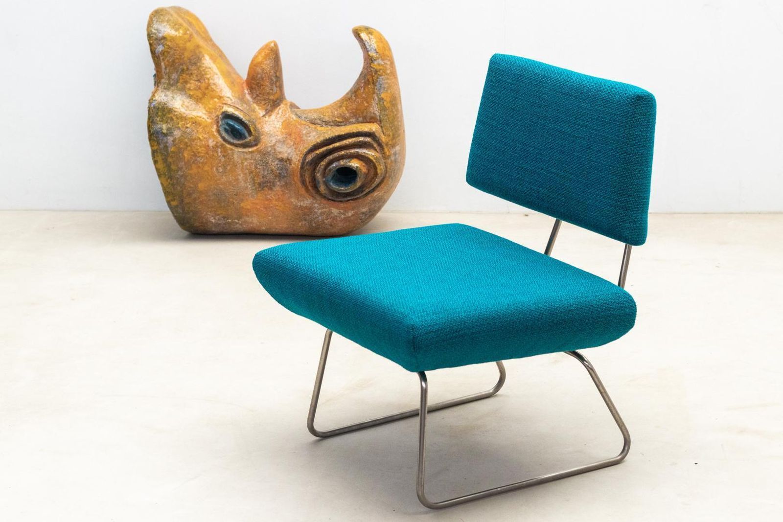photo for sale Pair Of Easy Lounge Chairs By George Coslin    1960s