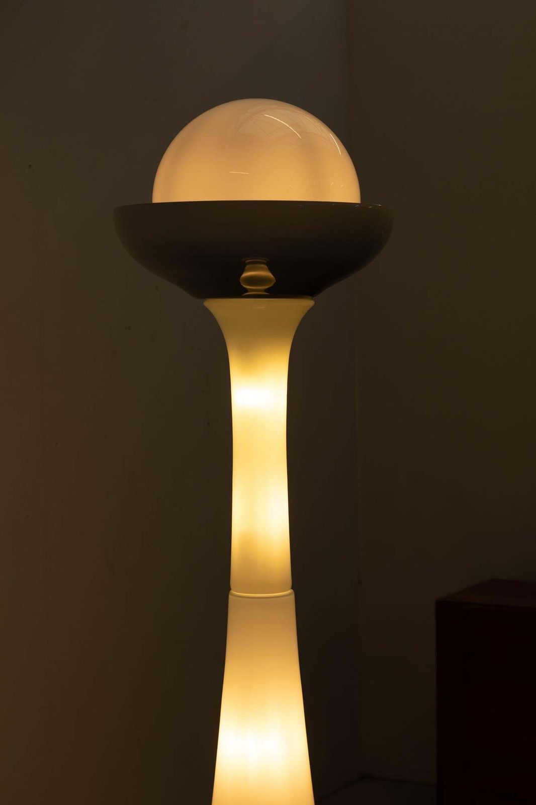 Blue And White Murano Glass Floor Lamp Attr. To Carlo Nason For Selenova, 1960s photo for sale