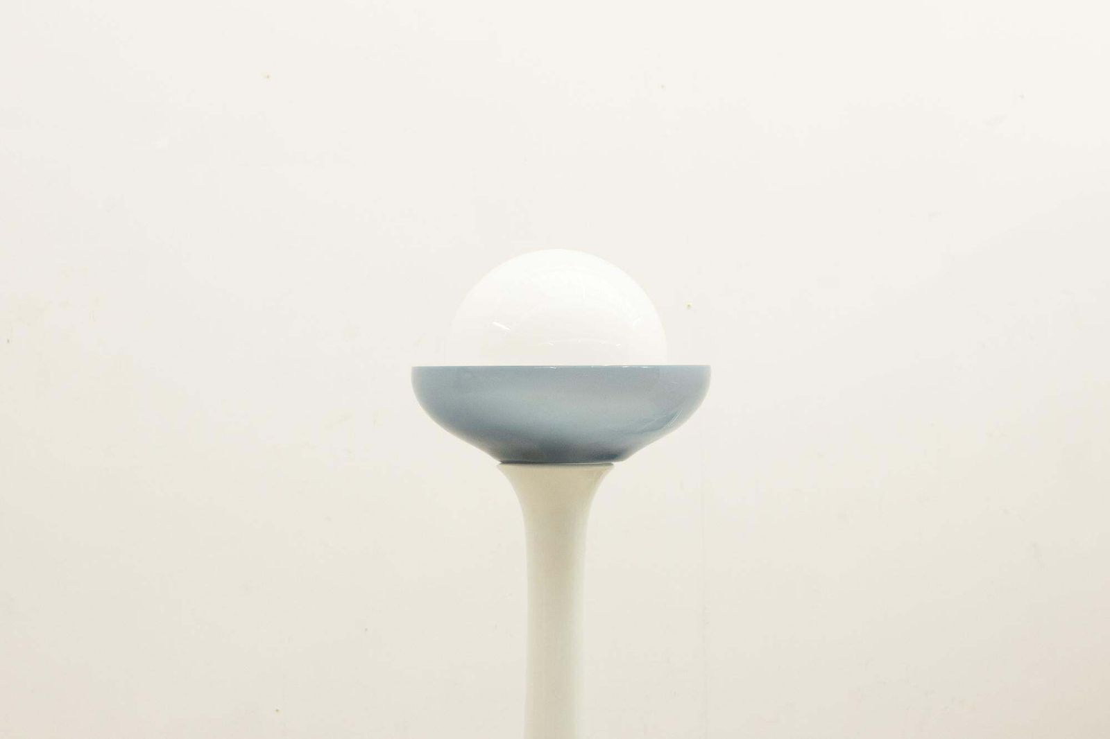 Blue And White Murano Glass Floor Lamp Attr. To Carlo Nason For Selenova, 1960s photo Lighting