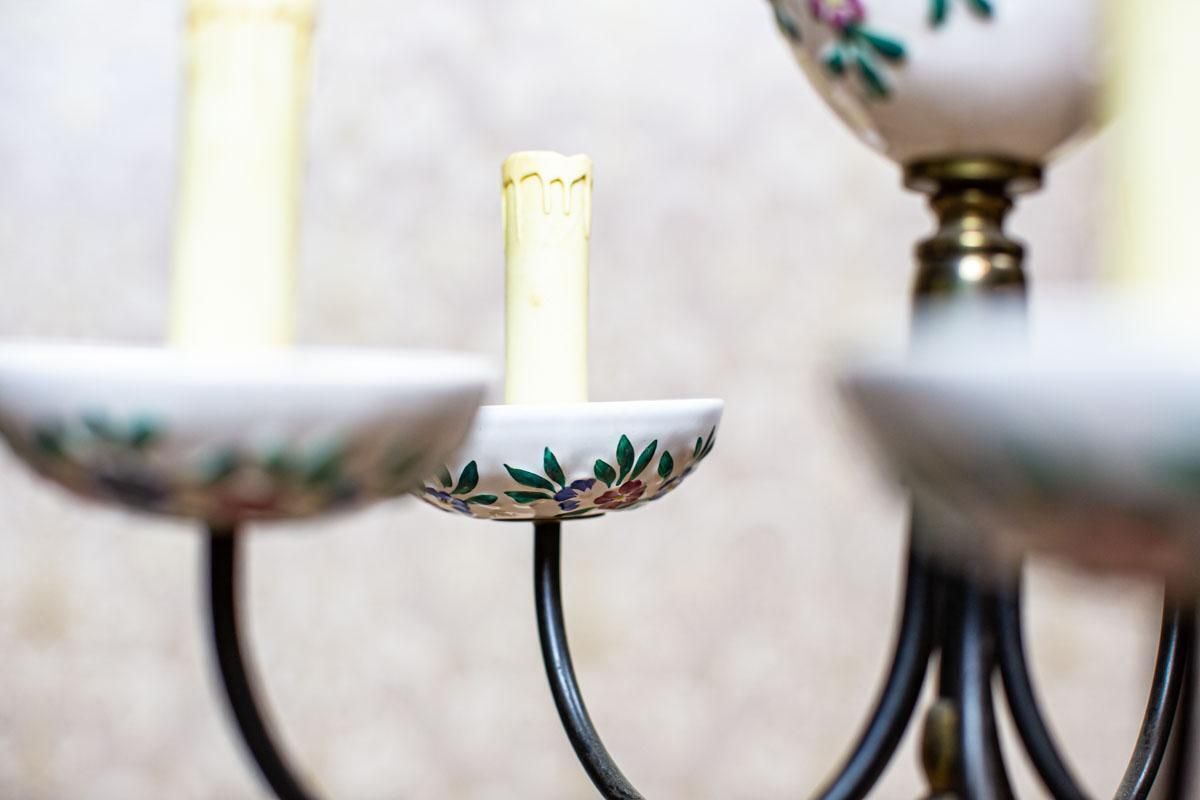 photo buy Faience Pendant Lamp From The 1960s In Colorful Patterns
