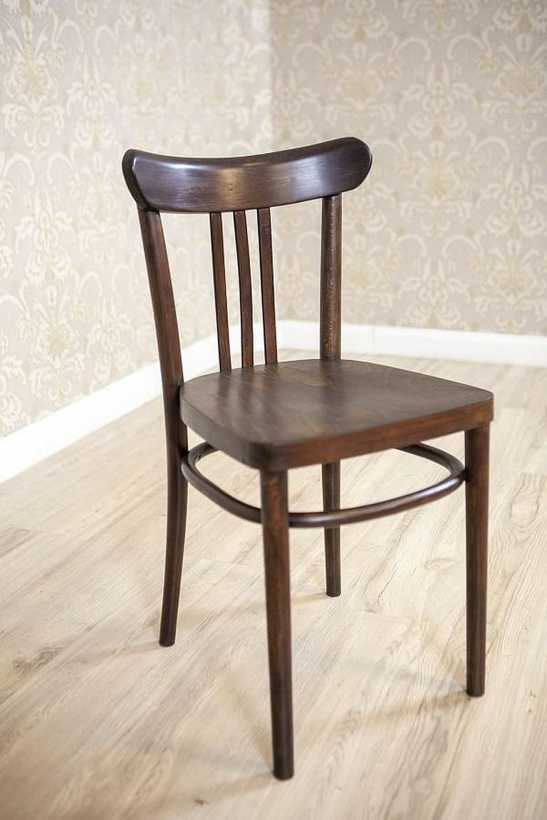 Two 20th Century Brown Beech Chairs In The Thonet Style photo for sale