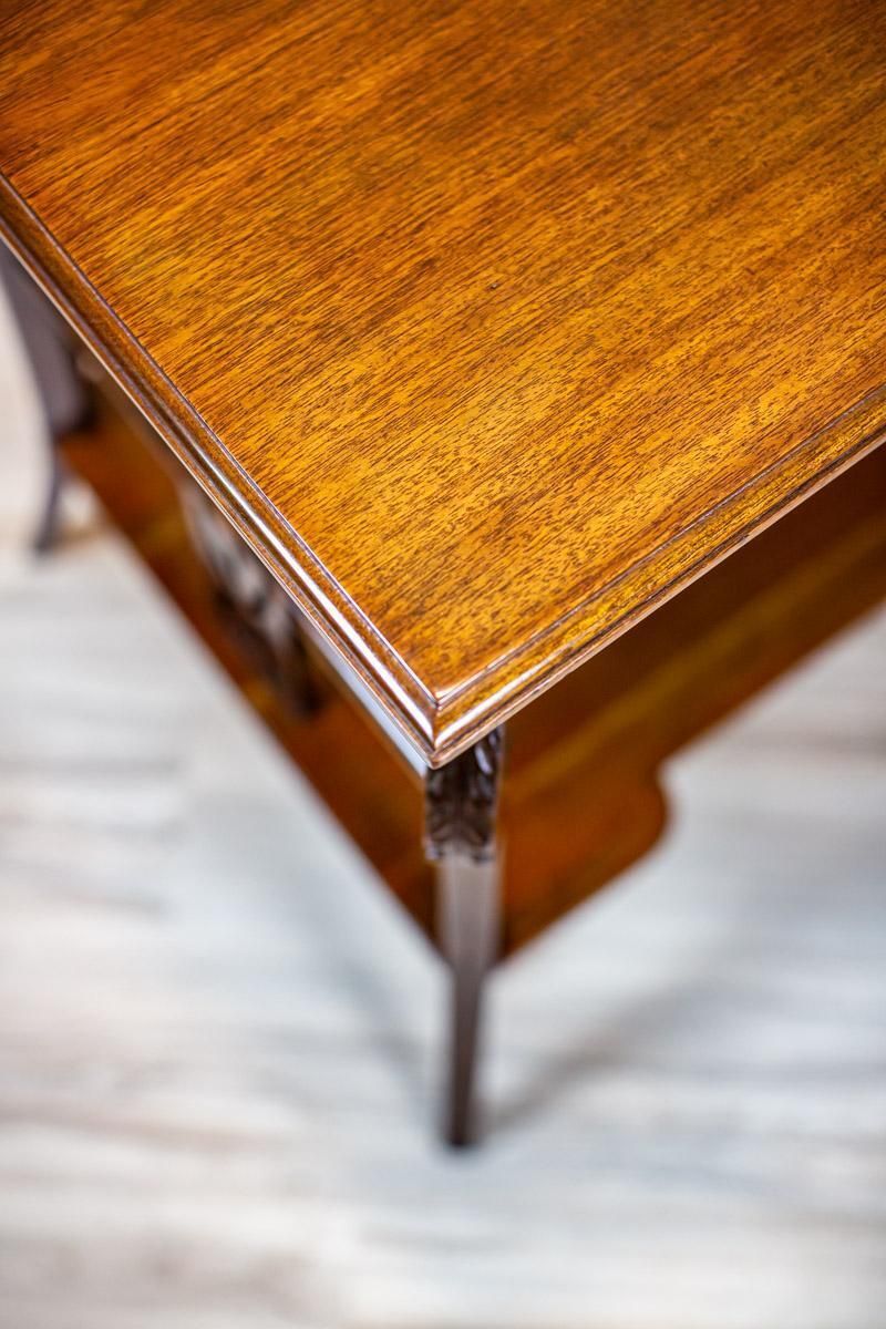 photo furniture Early 20th Century Art Nouveau Mahogany Brown Living Room Coffee Table