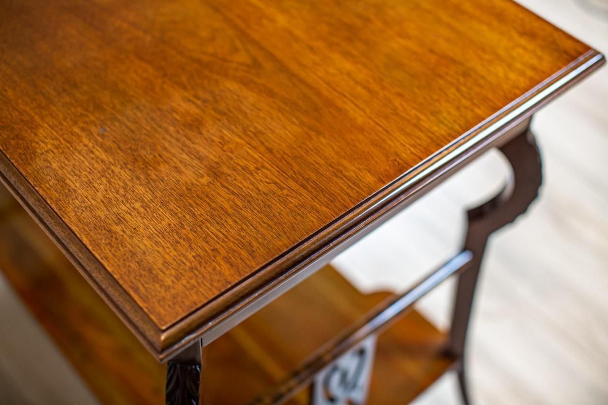 photo for sale Early 20th Century Art Nouveau Mahogany Brown Living Room Coffee Table