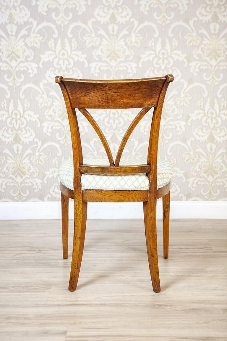 Elm Chairs In White Upholstery, Early 20th Century   Set Of 5 photo buy