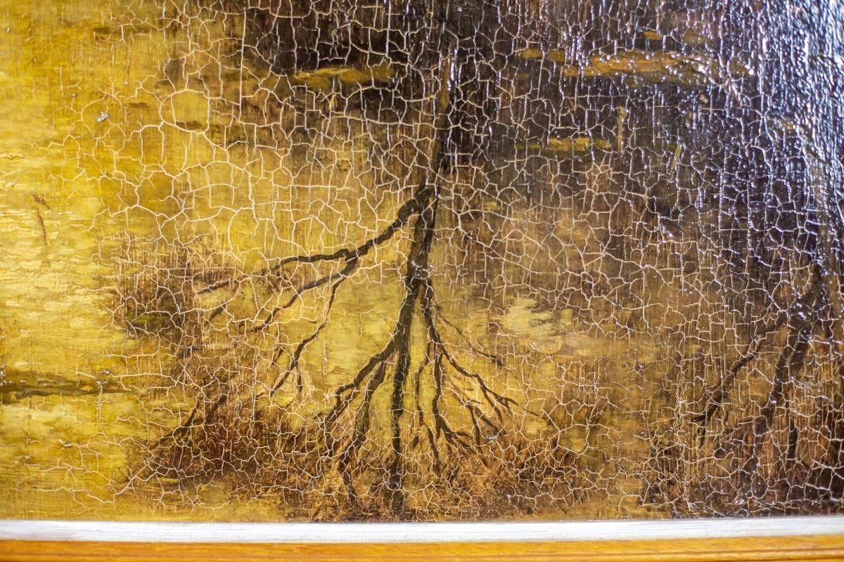 20th Century Oil Painting Depicting A Landscape photo vinterior