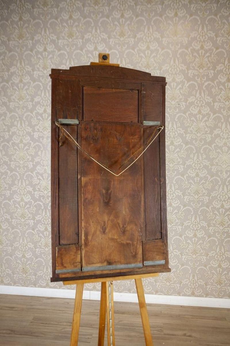Art Nouveau Wall Mirror In Oak Frame, Early 20th Century photo vinterior