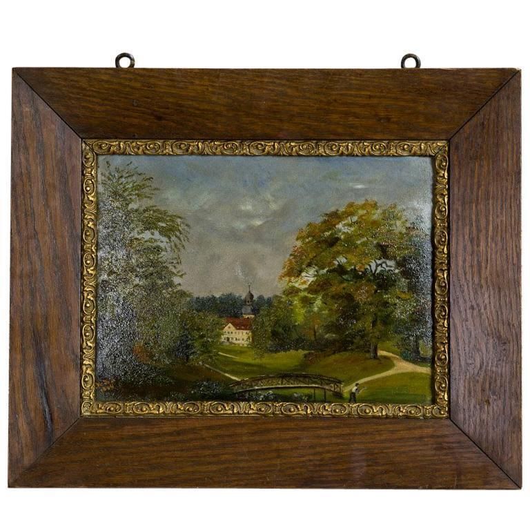 Oil On Canvas Depicting A Landscape, Circa 1894