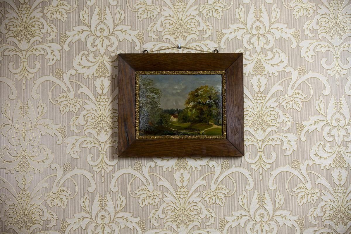 Oil On Canvas Depicting A Landscape, Circa 1894 photo furniture