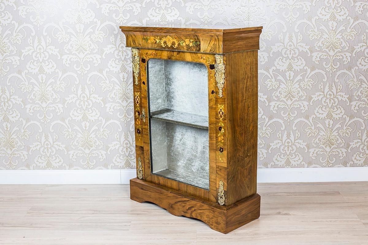 Victorian Cabinet From The 19th Century Veneered With Walnut photo for sale
