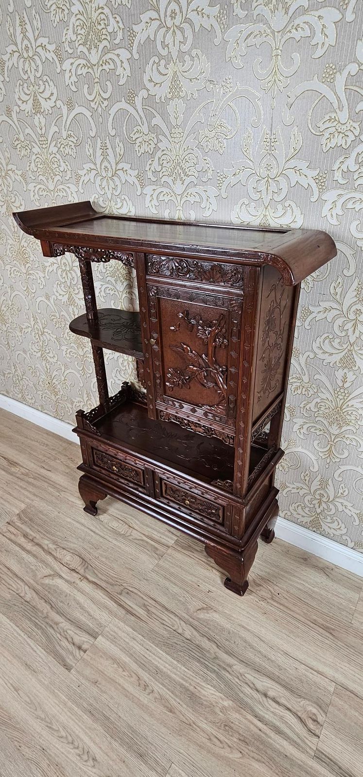 19th Century Japanese Cabinet Made Of Exotic Wood In Brown photo 1848.0