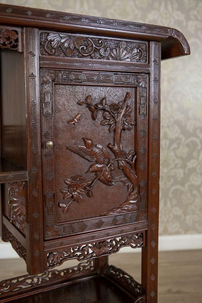 1848.0 19th Century Japanese Cabinet Made Of Exotic Wood In Brown photo