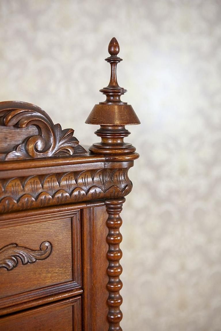 Renaissance Revival Walnut Cabinet Circa 1900 In Light Brown photo vinterior
