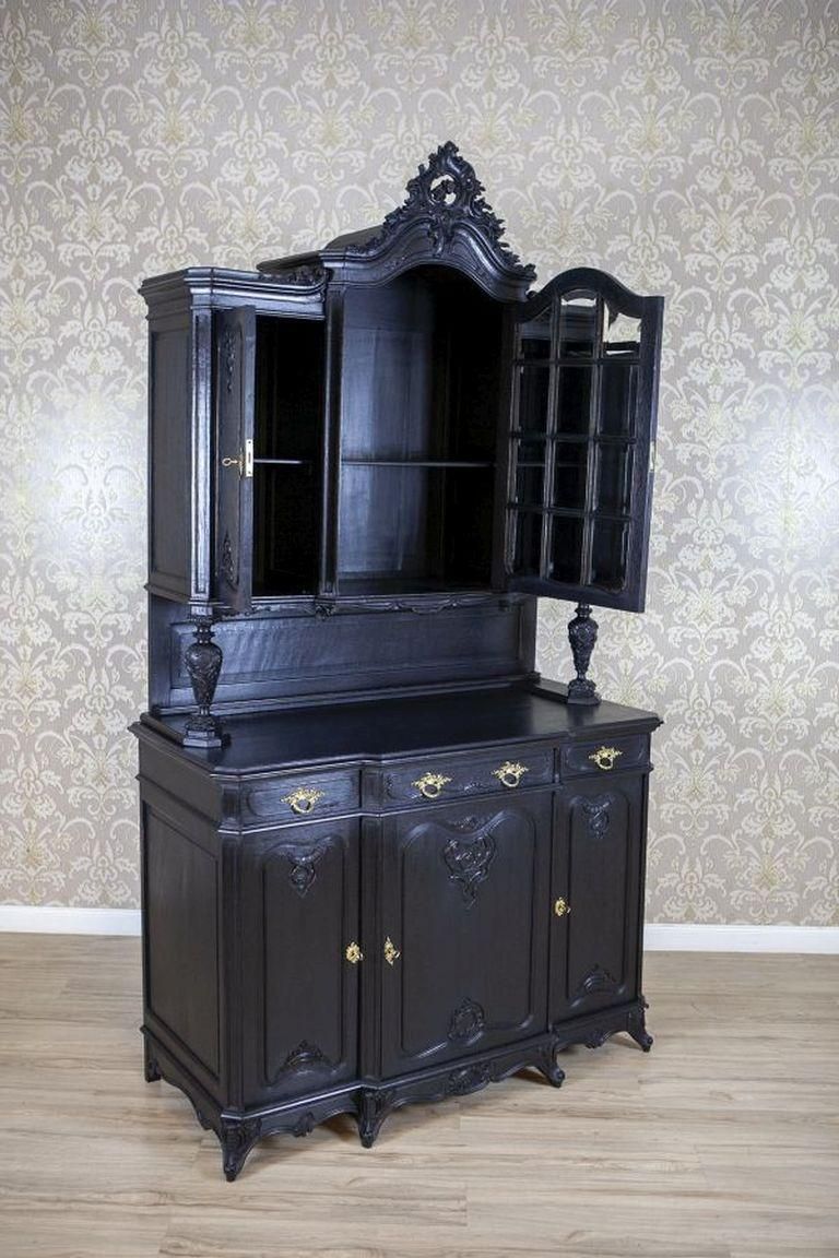 Oak Cabinet In The Rococo Revival Style From The Early 20th Century photo for sale