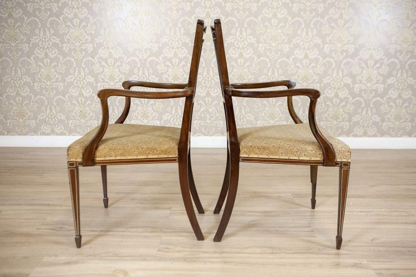 Set Of 4 English Armchairs And Chairs In The Sheraton Style, Late 19th Century photo buy