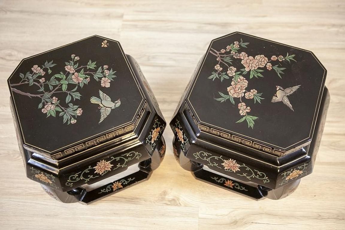 Pair Of Oriental Tables From The Early 20th Century photo furniture
