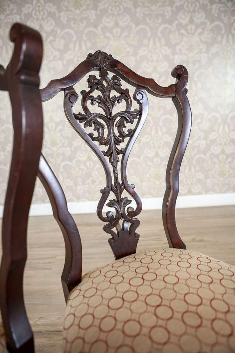 photo furniture Set Of 19th Century Louis XV Ash Chairs With Openwork Backrests