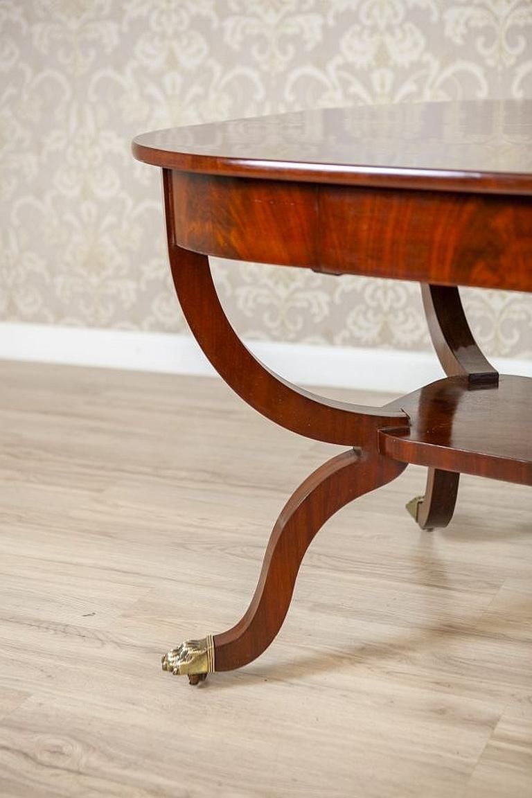 photo furniture Biedermeier Mahogany Center Table From The Late 19th Century