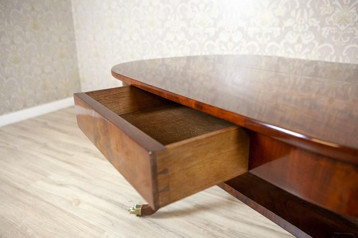 photo for sale Biedermeier Mahogany Center Table From The Late 19th Century