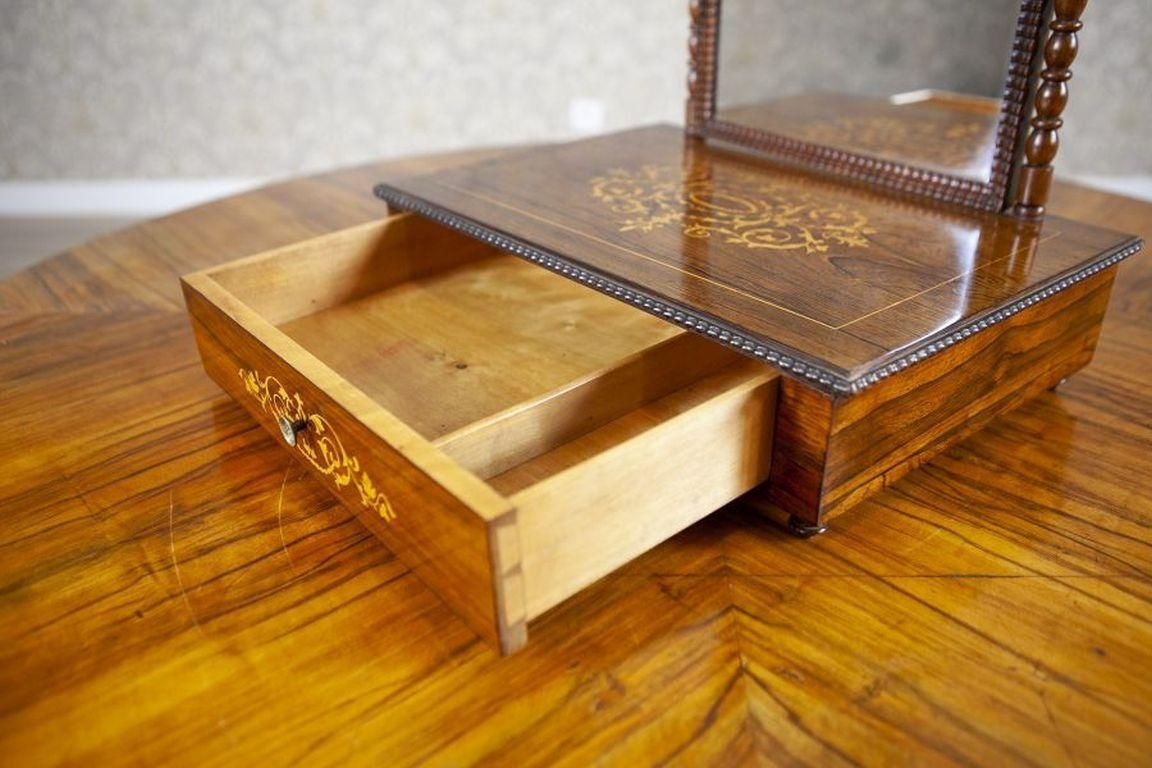 photo furniture Portable, Inlaid Rosewood Dressing Table From The 1910 1920s