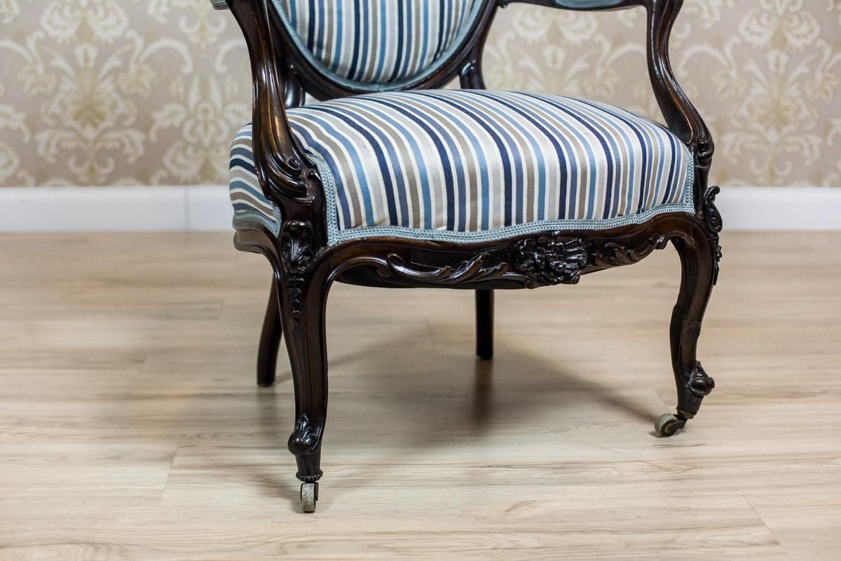 19th Century Louis Philippe Style Mahogany Armchair photo 687.0
