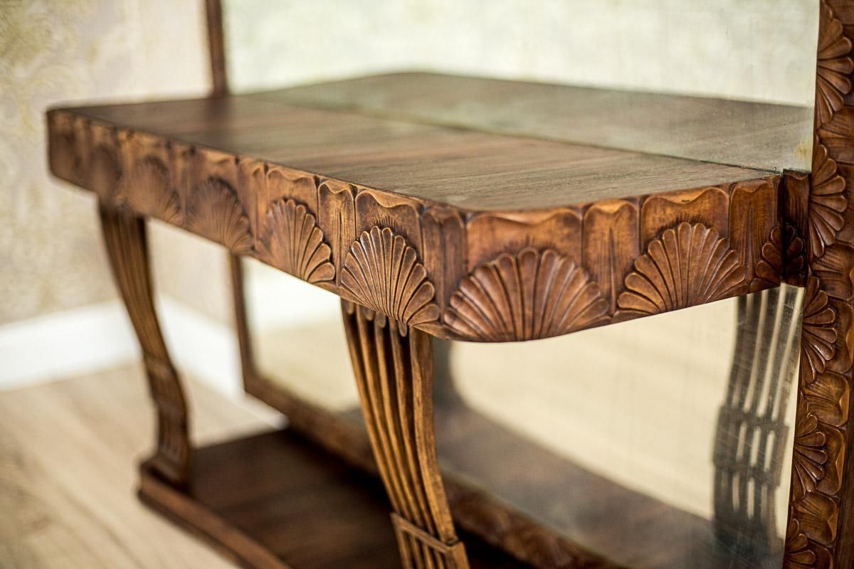 Art Nouveau Pearwood Vanity Table With Mirror Circa 1910 photo vinterior