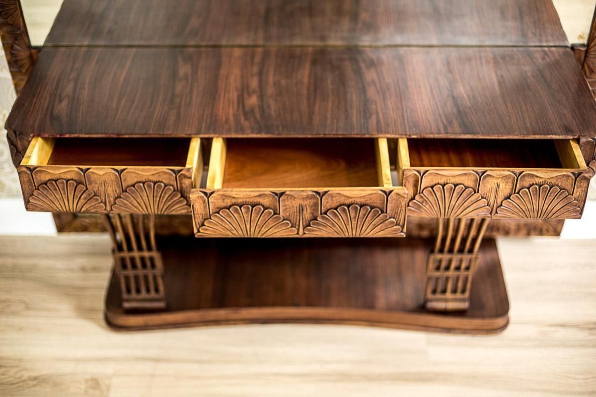 photo furniture Art Nouveau Pearwood Vanity Table With Mirror Circa 1910