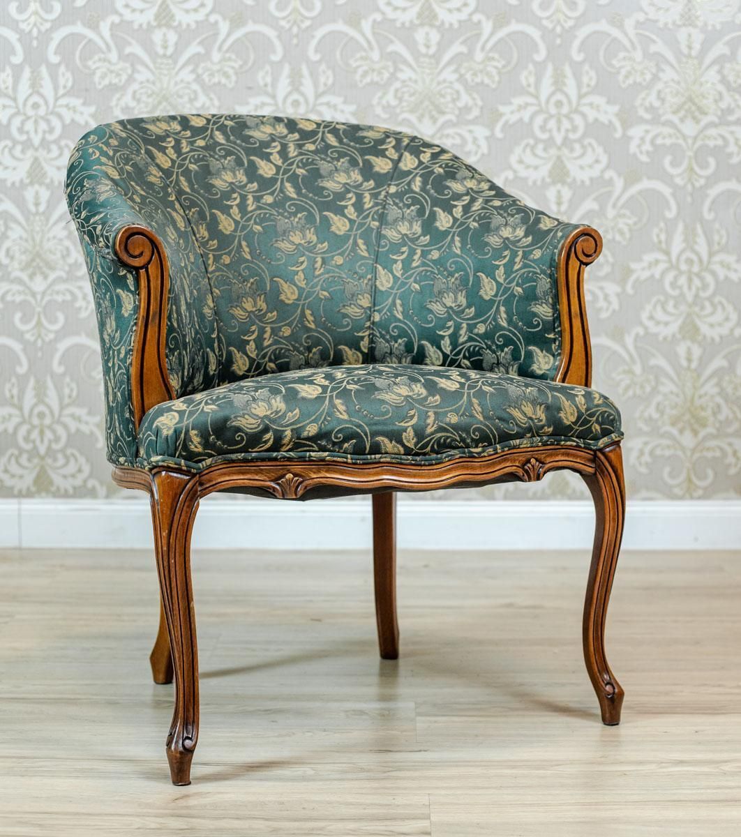 Pair Of Rococo Revival Stylized Armchairs From The 1970s 1980s photo for sale