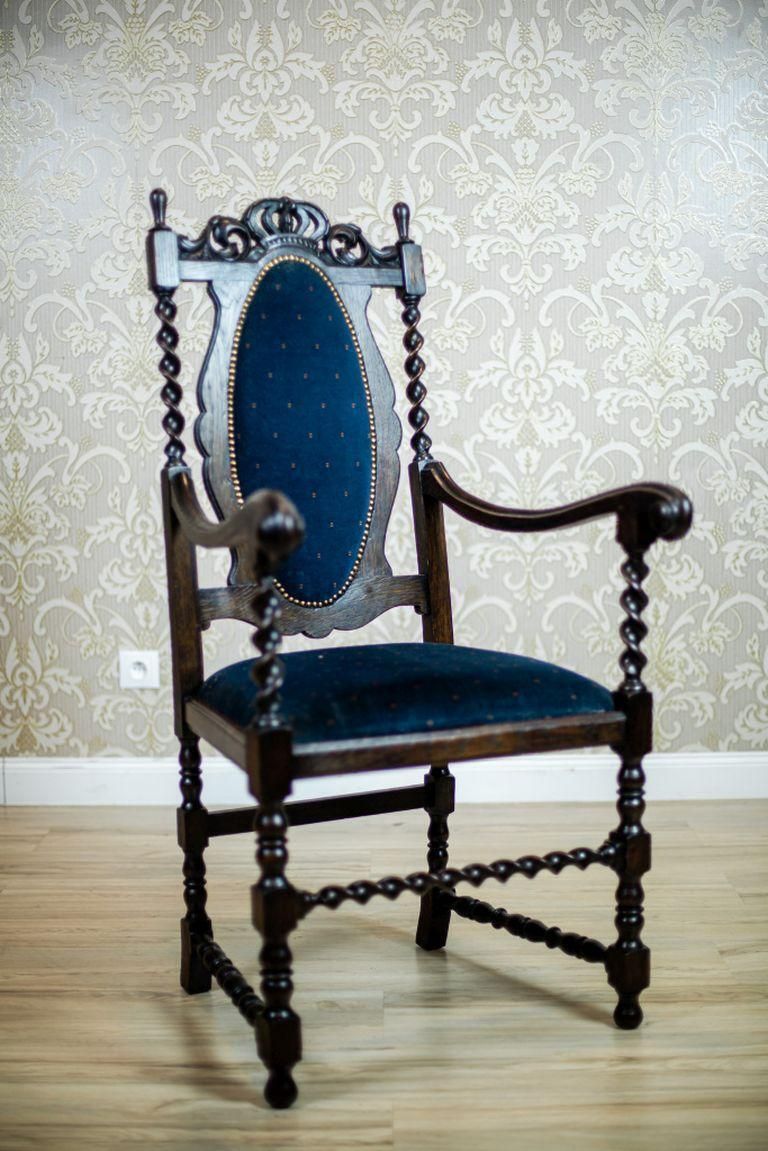 Pair Of 20th Century Eclectic Carved Armchairs photo Furniture