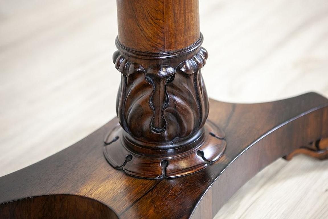 photo vinterior Fold Out Rosewood Card Table From The Turn Of The 19th And 20th Centuries